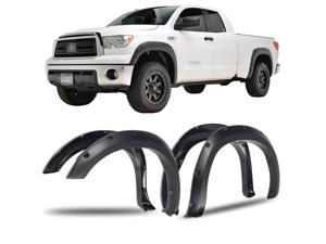 4PCS Front+Rear Wheel Fender Flares with Pocket Rivet Black For Toyota Tundra 2007-2013 4PCS Front+Rear Wheel Fender Flares with Pocket Rivet Black For Toyota Tundra 2007-2013