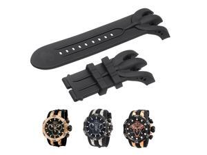 Black Watch Band Silicone Rubber Strap Replacement For Invicta Venom Chronograph Reserve Black Watch Band Silicone Rubber Strap Replacement For Invicta Venom Chronograph Reserve