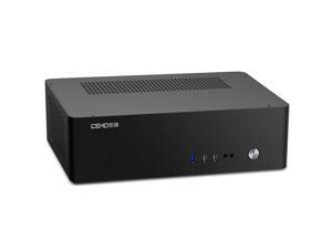 CEMO 9001 Aluminum Alloy Horizontal Type ITX Computer Case HTPC Case Support 1U Flex Power Supply Black CEMO 9001 Aluminum Alloy Horizontal Type ITX Computer Case HTPC Case Support 1U Flex Power Supply Black