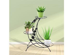 Antique Outdoor Indoor 3 Pot Plant Stand Shelf Home&Garden Flower Rack 37cm High White Antique Outdoor Indoor 3 Pot Plant Stand Shelf Home&Garden Flower Rack 37cm High White