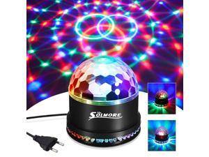 Disco Lights SOLMORE 51 LEDs Party Stage 12W RGB Disco Ball Light Sound Unique Sequential Flashing Effect for Kids Festival Birthday Party Bar EU Plug