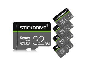 StickDrive 8GB 16GB 32GB 64GB 128GB Class 10 High Speed TF Memory Card With Card Adapter For Mobile Phone for iPhone for Samsung Huawei Xiaomi Redmi Note 9s/ Poco F2 Pro 64GB