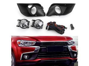 Car Front Bumper Fog Light Kit Fit For Mitsubishi Outlander Sport ASX RVR 2016-2018 Car Auto Accessories Parts Car Front Bumper Fog Light Kit Fit For Mitsubishi Outlander Sport ASX RVR 2016-2018 Car Auto Accessories Parts