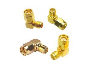 4 PCS Whole Set Right Angle SMA RP-SMA Antenna Connector Male Female Adapter ALL in One Combo Whole Set DIY Accessories For RC Model Racing Drone FPV System 4 PCS Whole Set Right Angle SMA RP-SMA Antenna Connector Male Female Adapter ALL in One Combo Whole Set DIY Accessories For RC Model Racing Drone FPV System