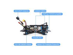 Sector132 HD 132mm 4S FPV Racing RC Drone Air Version Zeus35 AIO Flight Controller R9MM Receiver Sector132 HD 132mm 4S FPV Racing RC Drone Air Version Zeus35 AIO Flight Controller R9MM Receiver