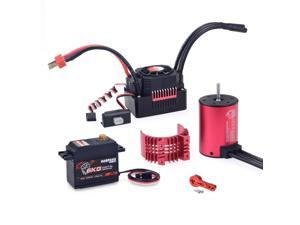 SURPASS HOBBY KK 3650 Brushless Motor 4500KV 60A Brushless ESC 6KG Metal Gear Digital Servo RC Car Parts SURPASS HOBBY KK 3650 Brushless Motor 4500KV 60A Brushless ESC 6KG Metal Gear Digital Servo RC Car Parts