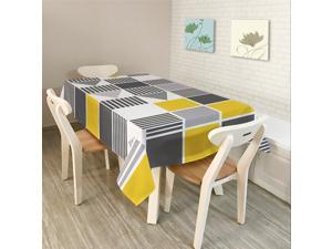 Modern Simple Rectangle Polyester Tablecloth Colorful Triangle Geometry-2/S Modern Simple Rectangle Polyester Tablecloth Colorful Triangle Geometry-2/S