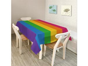 Modern Simple Rectangle Polyester Tablecloth Colorful Triangle Geometry-1/S Modern Simple Rectangle Polyester Tablecloth Colorful Triangle Geometry-1/S