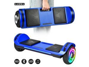 Acelotti Electric Hoverboard Dual Motors Two Wheels w/ Built in Speaker LED Lights, Blue