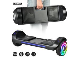 Acelotti Electric Hoverboard w/ Dual Motors, Two Wheels, Built in Speaker and LED Lights