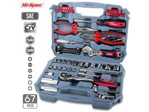 67pcs Hand Tool Set Metric Car Auto Repair Automotive Mechanics Tool Kit Home Garage Socket Wrench Tools with Tool Case - 67pcs Hand Tool Set Metric Car Auto Repair Automotive Mechanics Tool Kit Home Garage Socket Wrench Tools with Tool Case -