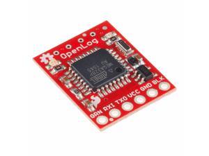 SparkFun OpenLog Open-source data logger works over a simple serial connection Supports microSD FAT16/32 cards up to 32GB Configurable baud rates up to 115200bps Preprogrammed ATmega328 and bootloader