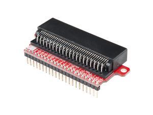 SparkFun micro:bit(not included) Breakout (with Headers) Access I2C & SPI busses Pre-soldered 0.1” headers compatible with most breadboards SparkFun micro:bit(not included) Breakout (with Headers) Access I2C & SPI busses Pre-soldered 0.1” headers compatible with most breadboards