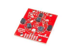 SparkFun Triad Spectroscopy Sensor - AS7265x Optical inspection breakout Combines visible UV IR LEDs with three spectral sensors Vcc 3.3V Qwiic I2C Serial Breadboardable or No Soldering Required SparkFun Triad Spectroscopy Sensor - AS7265x Optical inspection breakout Combines visible UV IR LEDs with three spectral sensors Vcc 3.3V Qwiic I2C Serial Breadboardable or No Soldering Required