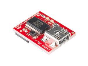 SparkFun FTDI Basic Breakout - 3.3V Development Tool with USB Mini-B connector Save space and money in your DIY electronics projects