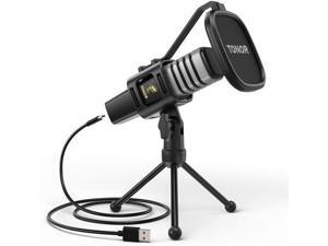 USB Microphone, TONOR Condenser Computer PC Mic with Tripod Stand, Pop Filter, Shock Mount for Gaming, Streaming, Podcasting, YouTube, Voice Over, Skype, Twitch, Compatible with Laptop Desktop, TC30