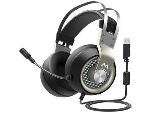 Mpow EG3 Gaming Headset, 7.1 Surround Sound Gaming Headphones for FPS Game, 50mm Driver, Stereo Over-Ear USB Computer Headset with Noise Cancelling Mic, LED Light, Easy Volume/Mic Control for PC, PS4 Mpow EG3 Gaming Headset, 7.1 Surround Sound Gaming Headphones for FPS Game, 50mm Driver, Stereo Over-Ear USB Computer Headset with Noise Cancelling Mic, LED Light, Easy Volume/Mic Control for PC, PS4