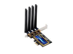 fenvi FV-T919 Hackintosh 1750Mbps PCI-E Bluetooth 4.0 Wireless Wifi Adapter BCM94360CD macOS Catalina Wifi Card For PC, Up to 1300Mbps (5Ghz) + 450Mbps(2.4Ghz), Dual Band 802.11ac, Airdrop / Handoff