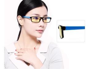 CORN Optiks YJ-2 Full Rim Advanced Video Gaming Eyewear Glasses with Headset Compatibility and Amber Lens Tint,flexible Beta Memory Polymer - Dark Blue CORN Optiks YJ-2 Full Rim Advanced Video Gaming Eyewear Glasses with Headset Compatibility and Amber Lens Tint,flexible Beta Memory Polymer - Dark Blue