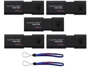 128GB Kingston (TM) Digital (5 Pack) Data Traveler DT100 G3 3.0 128 GB USB High Speed Flash Drive (DT100G3) With (2) Everything but Stromboli (TM) Lanyards 128GB Kingston (TM) Digital (5 Pack) Data Traveler DT100 G3 3.0 128 GB USB High Speed Flash Drive (DT100G3) With (2) Everything but Stromboli (TM) Lanyards