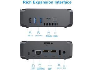 Mini PC, Windows 10 Pro(64-bit) Intel Celeron J3455 Processor(up to 2.3GHz) Mini Computer,8GB DDR3 120GB SSD,Dual Display at 4K HD,2.4G+5G Dual-Band WiFi,Gigabit Ethernet,BT 4.2 Mini PC, Windows 10 Pro(64-bit) Intel Celeron J3455 Processor(up to 2.3GHz) Mini Computer,8GB DDR3 120GB SSD,Dual Display at 4K HD,2.4G+5G Dual-Band WiFi,Gigabit Ethernet,BT 4.2