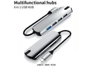 USB C Hub, 6 in 1 USB C to HDMI Power Delivery PD Type C Charging Port, 3 USB 2.0 Ports Adapter Compatible for MacBook Pro, ChromeBook,and USB CDevices hub multifunctional card reader + TF / SD cardJ USB C Hub, 6 in 1 USB C to HDMI Power Delivery PD Type C Charging Port, 3 USB 2.0 Ports Adapter Compatible for MacBook Pro, ChromeBook,and USB CDevices hub multifunctional card reader + TF / SD cardJ