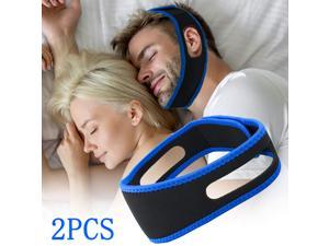 Anti Snoring Chin Strap, Anti Snoring Solution Devices Effective Stop Snoring Chin Strap for Men Women Adjustable Snore Reduction Chin Straps Snore Stopper Advanced Sleep Aids for Better Sleep (2pcs)