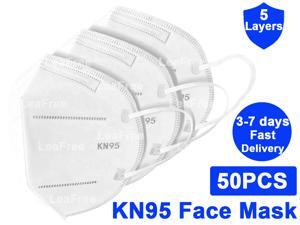 50PCS N95 KN95 Face Mask, 5 layer Anti Pollution Earloop Face Masks for Personal Protective Respirator Reusable, Work Mask 50PCS N95 KN95 Face Mask, 5 layer Anti Pollution Earloop Face Masks for Personal Protective Respirator Reusable, Work Mask