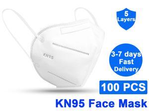 100Pcs KN95 Mask Non-Disposable Protective Mask Surgical Breathable Face Mask Anti Flu Mask, Breathable, Dustproof, Nonwoven Fabrics, 5 Layers Protective Face Mask 100Pcs KN95 Mask Non-Disposable Protective Mask Surgical Breathable Face Mask Anti Flu Mask, Breathable, Dustproof, Nonwoven Fabrics, 5 Layers Protective Face Mask