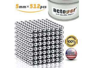 5mm 512 Pcs Magnetic Balls Silver Magnets Office Toy and Stress Relief for Adults, Best Gift for Child Building Blocks for Intelligence Learning