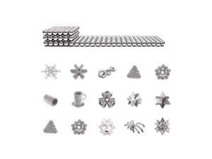 Upgraded 5mm 216 Pcs Silver Magnets Sculpture Building Blocks Toys for Intelligence Learning, Office Toy and Stress Relief for Adults, Best Birthday Gift