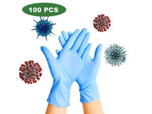 (US stock)Disposable Anti-allergy Gloves , Non-Sterilized Nitrile Ruber Gloves, Powder Free, Water-proof, Large Size, Blue, 100 pcs (US stock)Disposable Anti-allergy Gloves , Non-Sterilized Nitrile Ruber Gloves, Powder Free, Water-proof, Large Size, Blue, 100 pcs