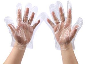 100Pcs Plastic Clear Disposable Gloves Food Grade Protective Cleaning Home Catering Beauty Gloves 100Pcs Plastic Clear Disposable Gloves Food Grade Protective Cleaning Home Catering Beauty Gloves