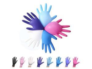 100pcs Nitrile Home Gloves, Disposable, Latex-free For Food Handling Random Color 100pcs Nitrile Home Gloves, Disposable, Latex-free For Food Handling Random Color