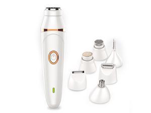 7-in-1 Lady Electric Shaver Set Hair Removal Device Hair Removal Device Trimming Nose Hair, Full Body Hair, Cleansing Face, Exfoliating
