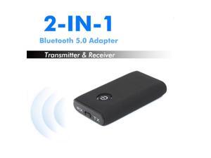 2- in-1 Bluetooth 5.0 Transmitter Receiver Wireless 3.5mm Stereo Audio Music Adapter 2- in-1 Bluetooth 5.0 Transmitter Receiver Wireless 3.5mm Stereo Audio Music Adapter
