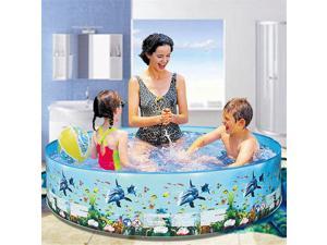 Water Injection Family Home Use Paddling Pool Children Bathing Tub Round Swimming Pool Kid Inflatable Pool For Adults183*38cm