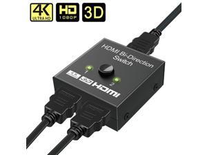HDMI Splitter, GANA HDMI Switch Bidirectional 2 Input to 1 Output or 1 in to 2 Out, Supports 4K/3D/1080/HDCP Passthrough-HDMI Switcher for HDTV/Blu-Ray Player/DVD/DVR/Xbox etc. HDMI Splitter, GANA HDMI Switch Bidirectional 2 Input to 1 Output or 1 in to 2 Out, Supports 4K/3D/1080/HDCP Passthrough-HDMI Switcher for HDTV/Blu-Ray Player/DVD/DVR/Xbox etc.