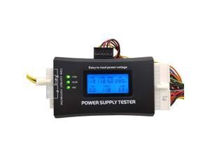 ATX/ITX/IDE/HDD/SATA/BYI Connectors Power Supply Tester Aluminum Alloy Enclosure Computer PC Power Supply Tester 1.8 LCD Screen 