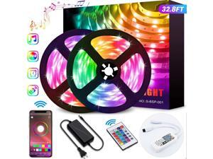 LED Strip Lights 32.8ft / 10M,WiFi IP65 Waterproof Dimmable Led Light Strip with Remote,Music Sync Color Changing RGB LED Strip Lights for Bedroom, Work with Amazon Alexa Google Assistant LED Strip Lights 32.8ft / 10M,WiFi IP65 Waterproof Dimmable Led Light Strip with Remote,Music Sync Color Changing RGB LED Strip Lights for Bedroom, Work with Amazon Alexa Google Assistant