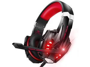 Gaming Headset for PS4 Xbox oneXbox One SPCMacLaptopCell Phone  Gaming Headphone with Mic LED Light Bass Surround Noise Cancelling Soft Earmuffs