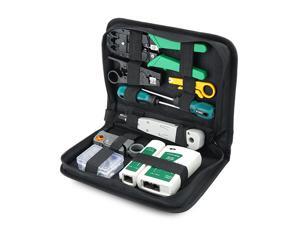 RJ45 Crimping Tool Kit for RJ11/RJ12/CAT5/CAT6/Cat5e, Computer Maintenacnce LAN Cable Tester Network Repair Tool Set, Wire Stripping Cutter Coax Crimper Plug RJ45 Crimping Tool Kit for RJ11/RJ12/CAT5/CAT6/Cat5e, Computer Maintenacnce LAN Cable Tester Network Repair Tool Set, Wire Stripping Cutter Coax Crimper Plug