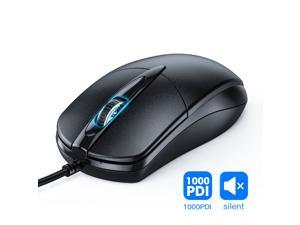 Wired Mouse Gamer Computer Office Gaming Silent USB Mouses 1000 DPI Mice Ergonomic For Macbook Laptop PC Non Slip Mouse Gamer (Color: Black)
