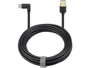 Oculus Quest Link Cable, USB A to USB C Cable 10FT / 3M, 90 Degree Angled High Speed Data Transfer & Fast Charging Cable Compatible for Oculus Quest and Gaming PC Oculus Quest Link Cable, USB A to USB C Cable 10FT / 3M, 90 Degree Angled High Speed Data Transfer & Fast Charging Cable Compatible for Oculus Quest and Gaming PC