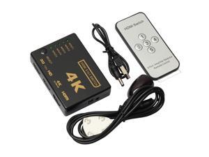 HDMI Switch 4K 5 in 1 out HDMI Selector Splitter- HDMI Switcher with Remote Hdmi Auto Switcher Box Supports 4K 60Hz, HDMI Switch for PS3 / Xbox One/Fire TV/SKY BOX/STB/DVD/Laptop HDMI Switch 4K 5 in 1 out HDMI Selector Splitter- HDMI Switcher with Remote Hdmi Auto Switcher Box Supports 4K 60Hz, HDMI Switch for PS3 / Xbox One/Fire TV/SKY BOX/STB/DVD/Laptop