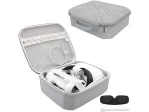 Travel Carrying Case for Oculus Quest 2 VR Gaming Headset and Controllers Accessories Protective Cover Storage Travel Bag (Gray) Travel Carrying Case for Oculus Quest 2 VR Gaming Headset and Controllers Accessories Protective Cover Storage Travel Bag (Gray)