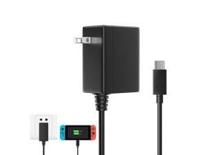 Charger for Nintendo Switch, Switch Charger AC Adapter Power Supply(15V 2.6A, 5FT USB C Cable, Support TV Mode) Fast Charging Kit Compatible with Switch/Switch Lite/Pro Controller/Switch Dock