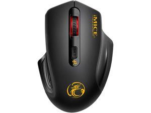 Ergonomic Wireless Silent PC Mouse - 2.4Ghz Wireless Mouse, 1600 dpi Dpi Three-Speed Adjustment, Comfortable to Hold Pc Gaming Mice, Smart and Point-Saving Home Office Accessories