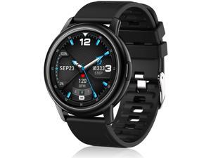 Smart Watch Fitness Watch with Heart Rate Monitor Full Touch Color Screen Pedometer Sleep Blood Pressure Blood Oxygen Tracker IP68 Waterproof Activity Tracker Smartwatch for Android and iOS