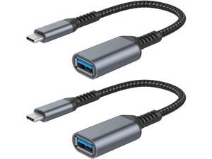 USB C to USB 3.0 Adapter [2 pack], USB-C to USB Adapter, USB Type-C to USB,Thunderbolt 3 to USB Adapter OTG Cable for Macbook Pro/Air 2020/2018,iPad Pro 2020,Galaxy S20 S20+,Google Pixel and More